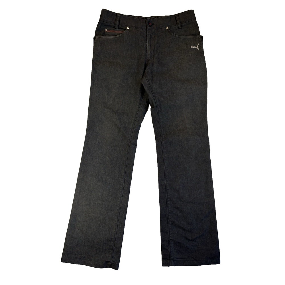 Puma Men's‎ 30X31 Straight Leg Black Jeans Urban Streetwear Skater Classic